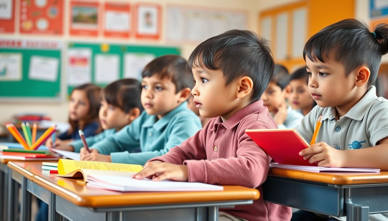 Structured study materials and learning resources on a desk